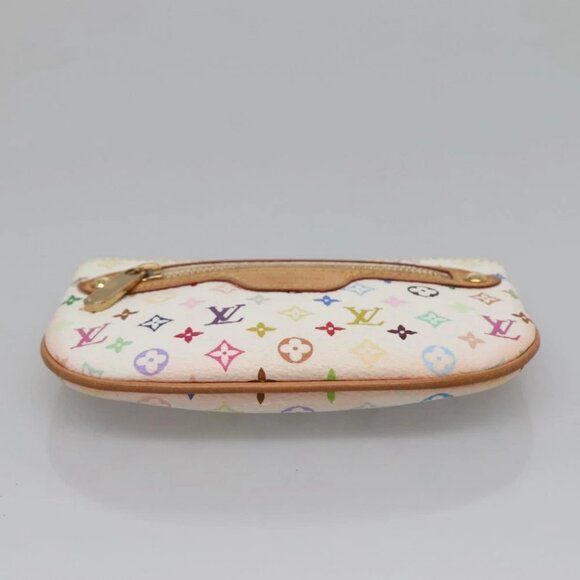 LOUIS VUITTON Monogram Multicolor Pochette MM Pouch White - Picture 4 of 16